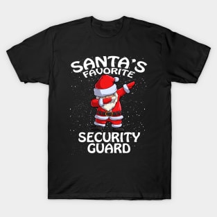 Santas Favorite Security Guard Christmas T-Shirt